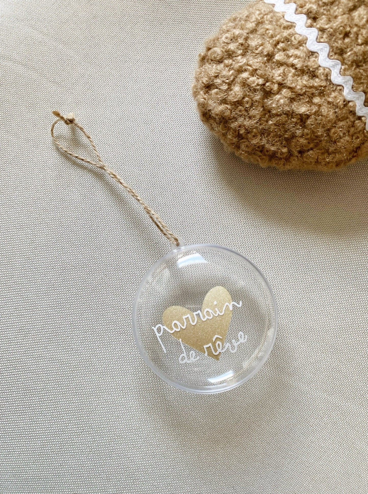 Boule de Noël Parrain de rêve