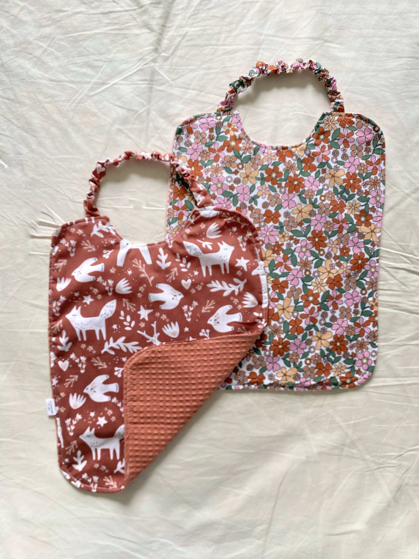 Serviette élastique de cantine FLEURS