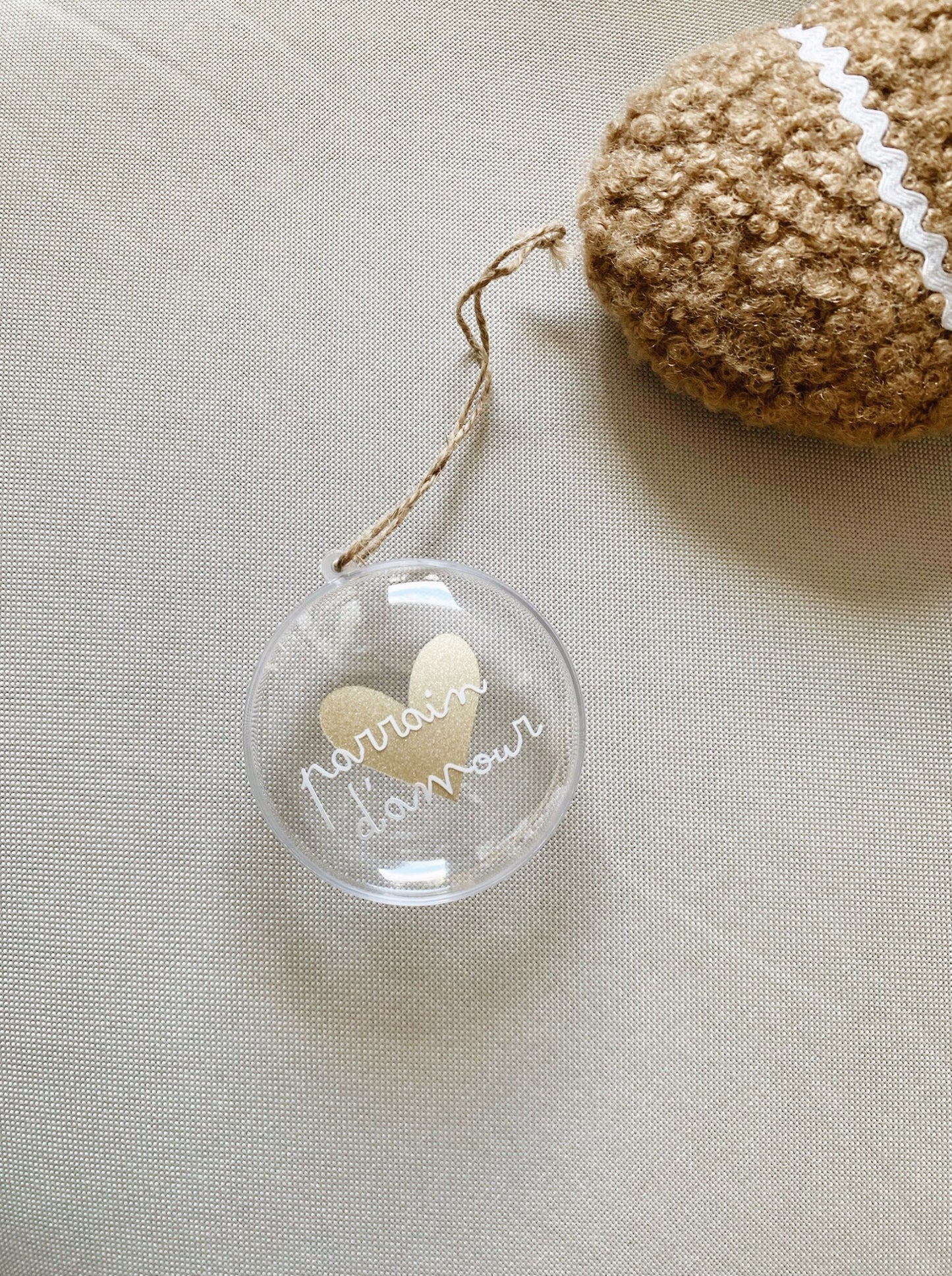 Boule de Noël Parrain d’amour