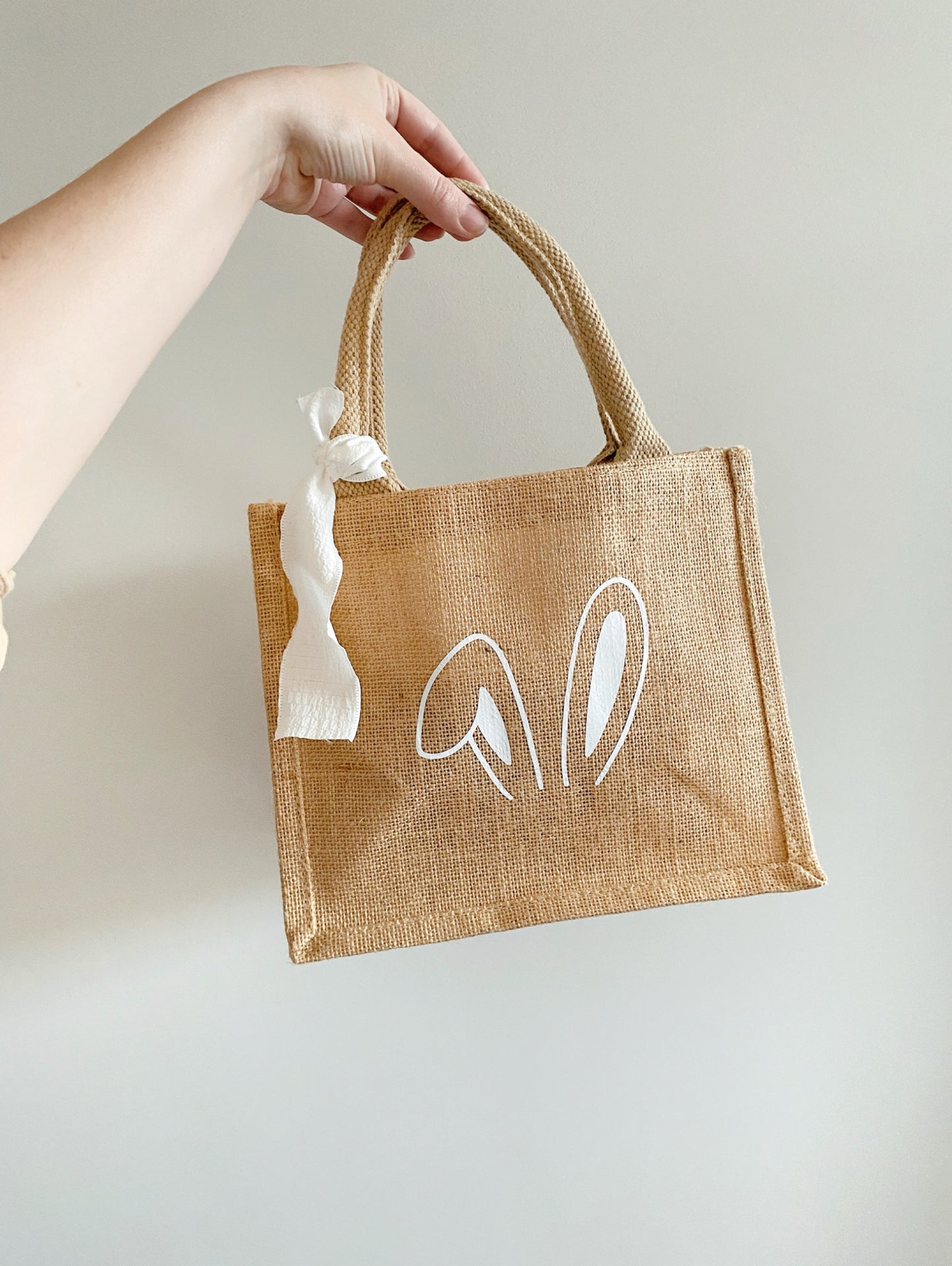 Sac de Pâques en toile de jute