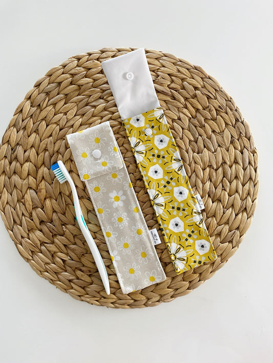 Étui imperméable brosse à dents JAUNE