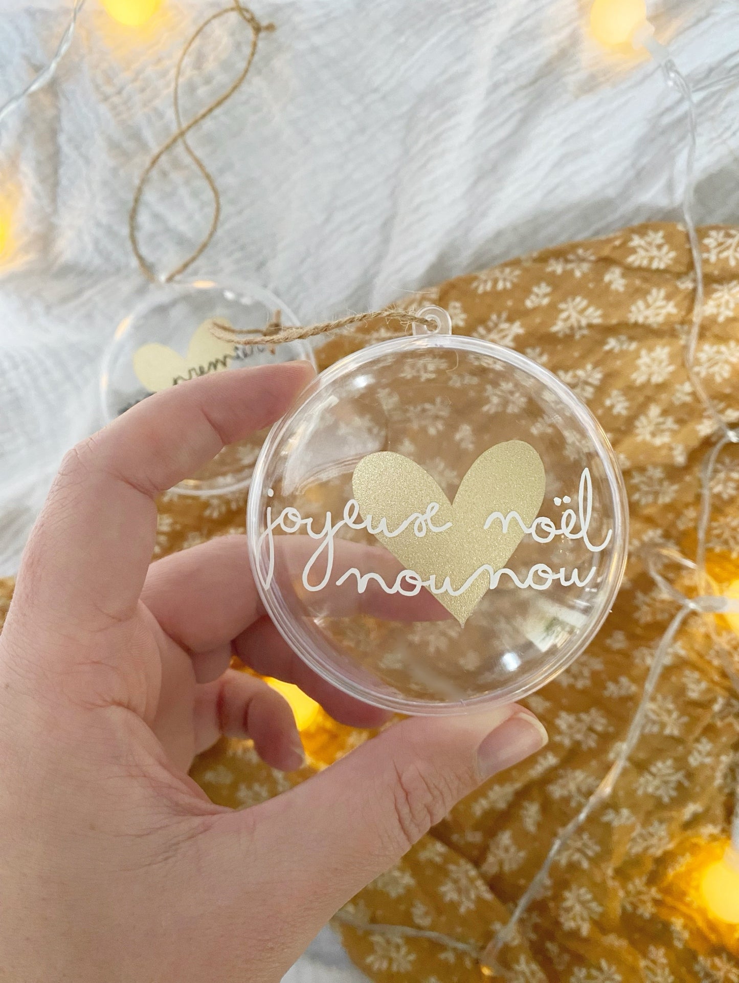 Boule de Noël Joyeux Noël nounou