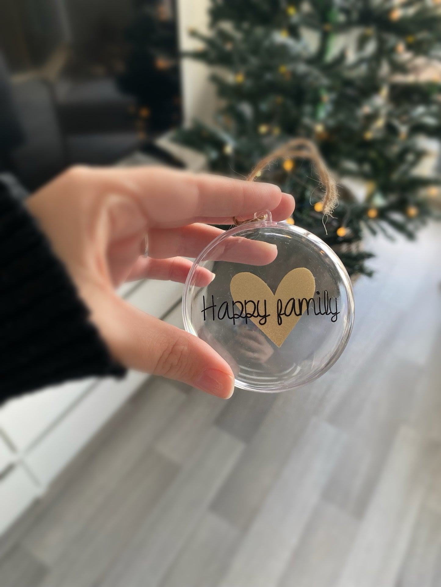 Boule de Noël Happy family