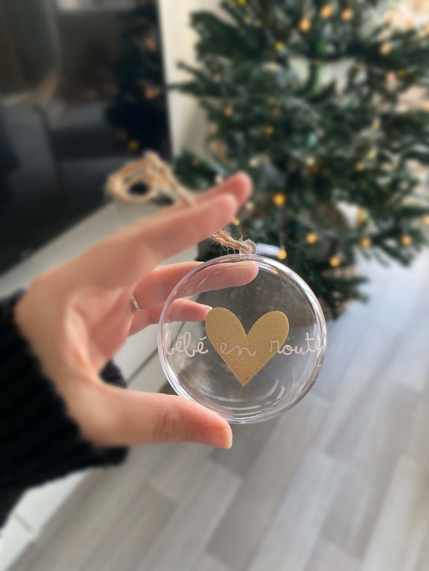 Boule de Noël Bébé en route