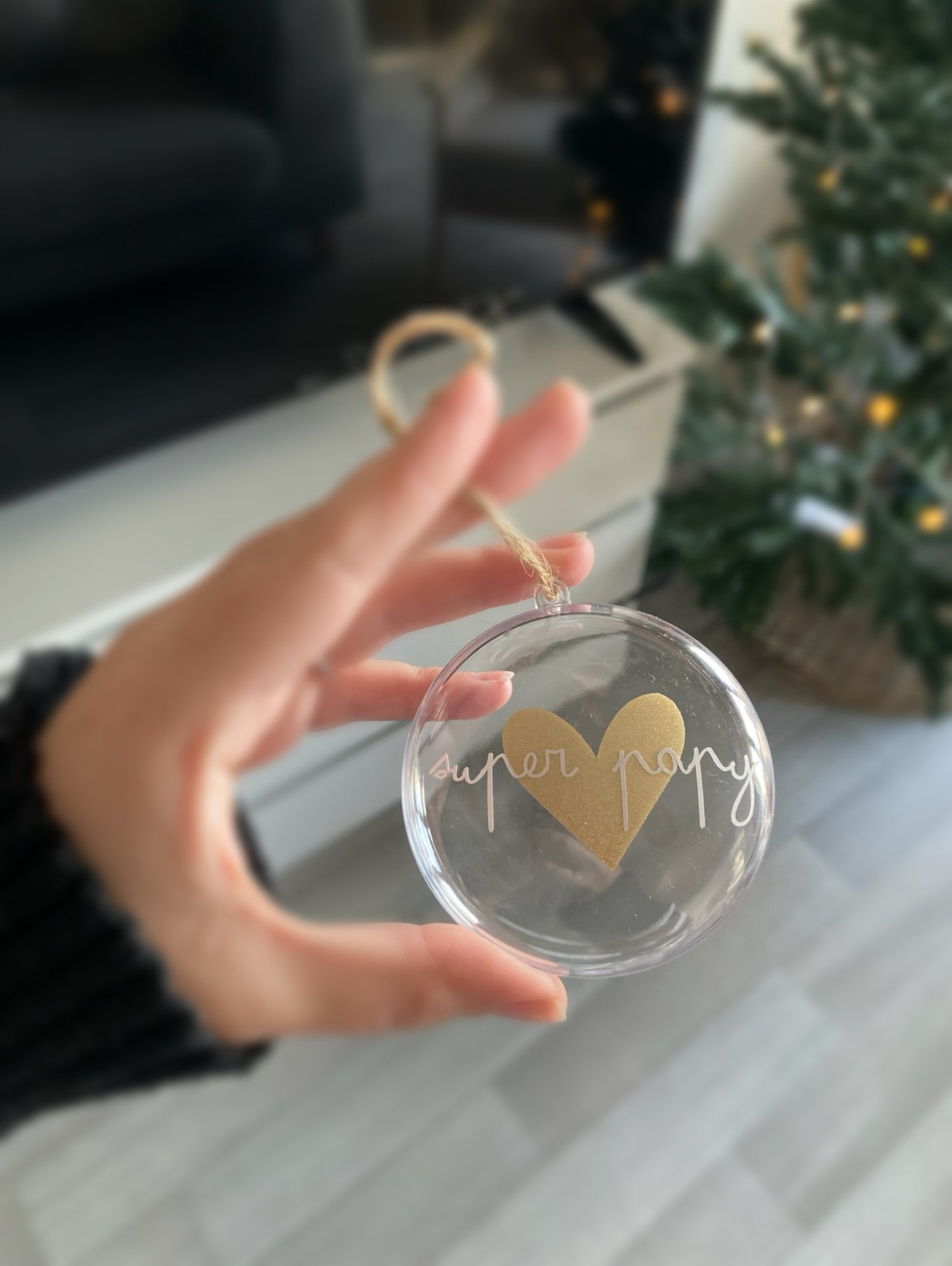 Boule de Noël Super papy