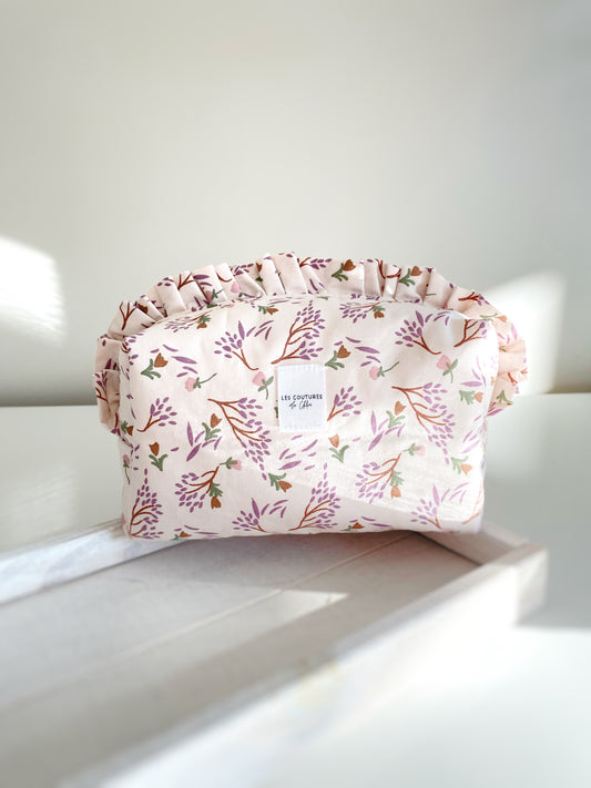 Trousse de toilette à volants