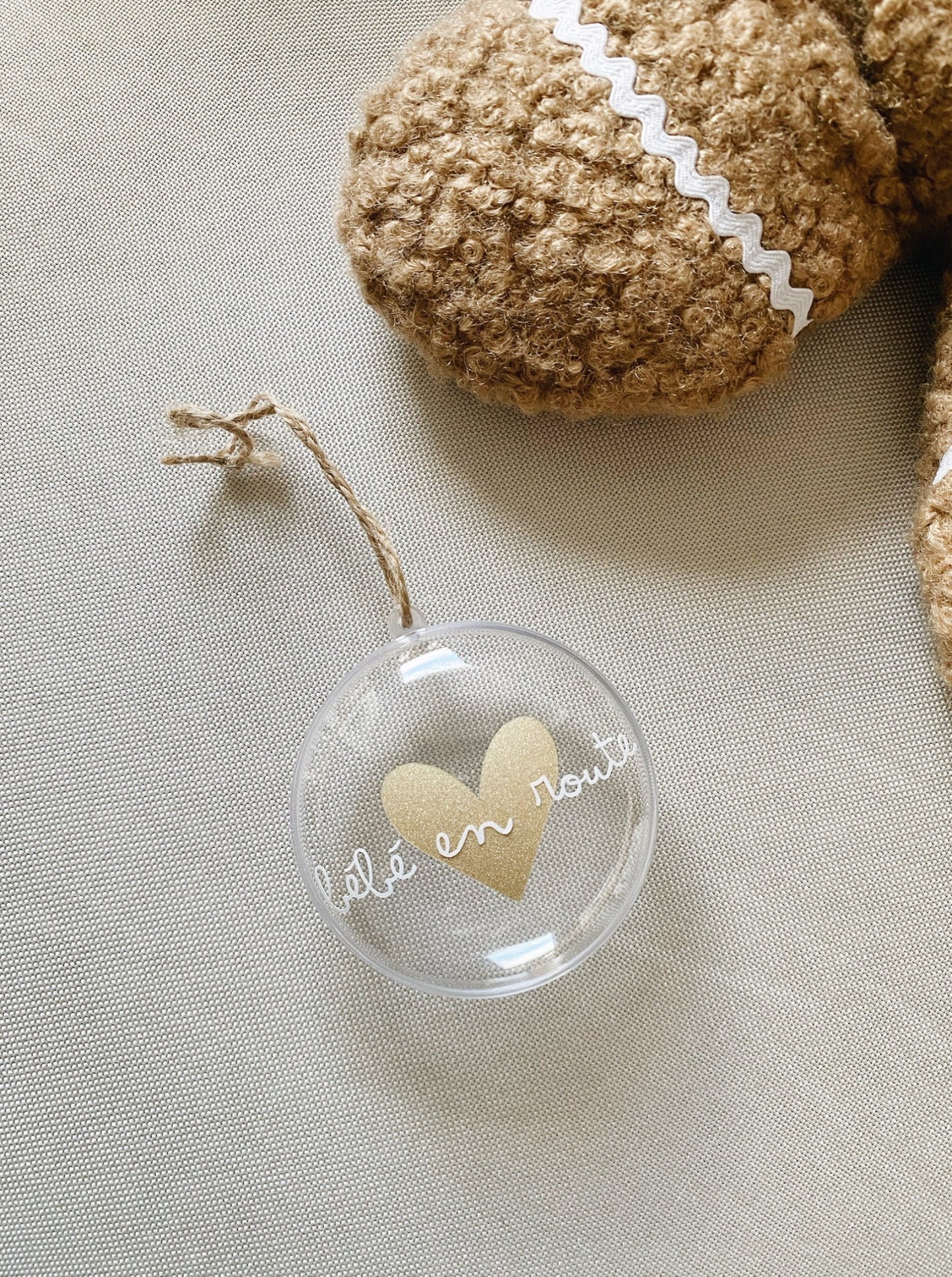 Boule de Noël Bébé en route