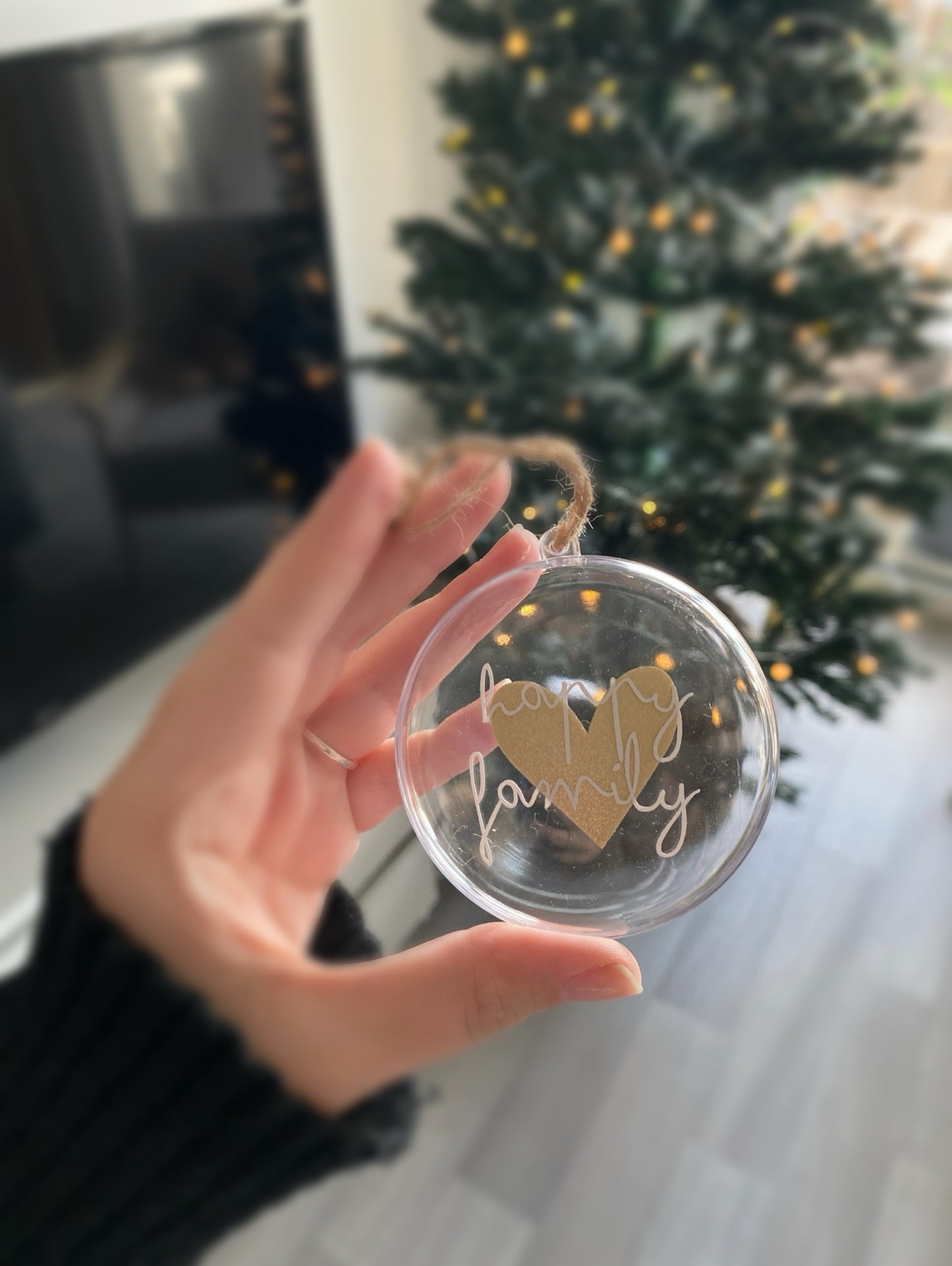 Boule de Noël Happy family